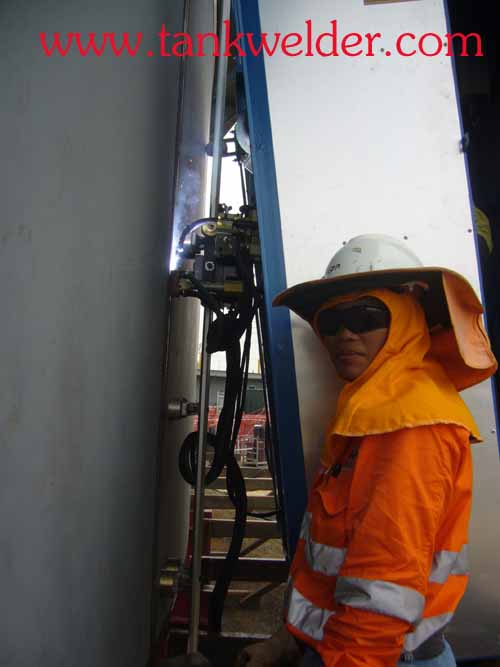 vertical electrogas welder