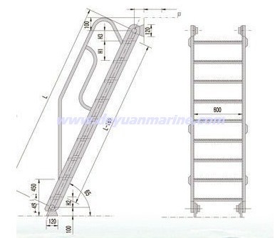 Steel Inclined Ladder