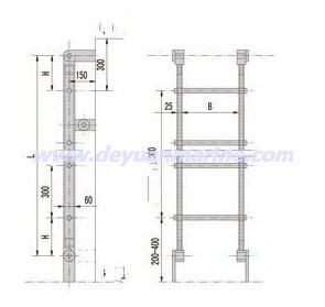 Marine Aluminum Inclined Ladder