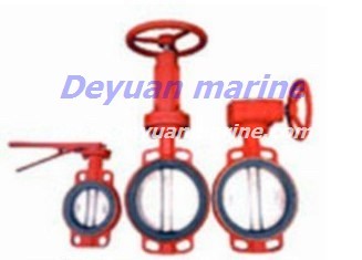 butt-clamped butterfly valve