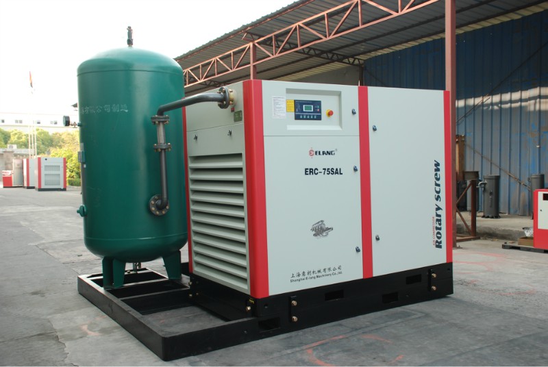 Combined screw air compressor