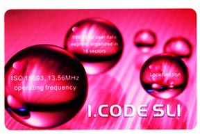 13.56MHz HF RFID I.CODE SLI Smart card