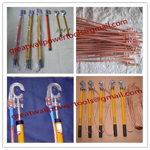 H.V. Earth rod,earthing sets