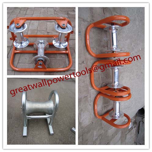 Cable roller,Cable roller with ground plate