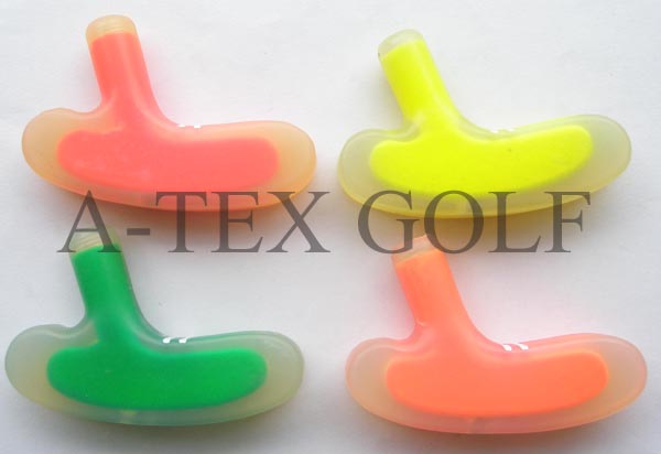 Golf blacklight rubber putters