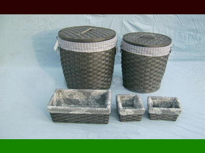 Dolioform willow basket handicrafts