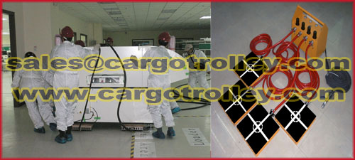 Air bearing powered mover instruction