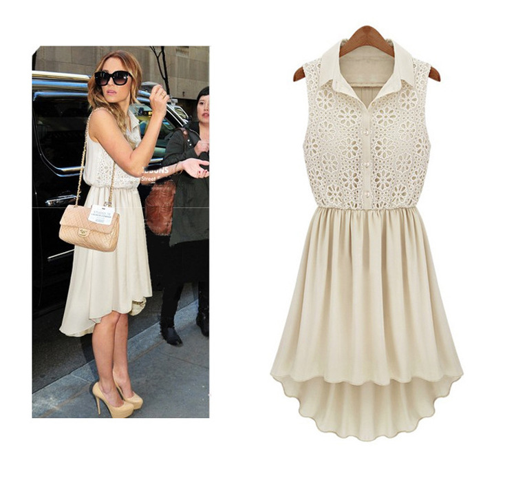 Fashion lady chiffon dress