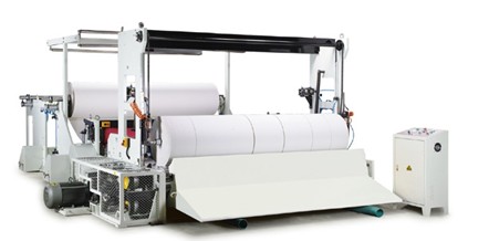Automatic tissue slitting rewinder