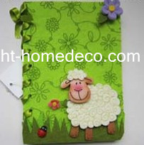 Easter holiday gift felt notebook cover
