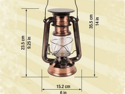 14in hanging hurricane LED outdoor light