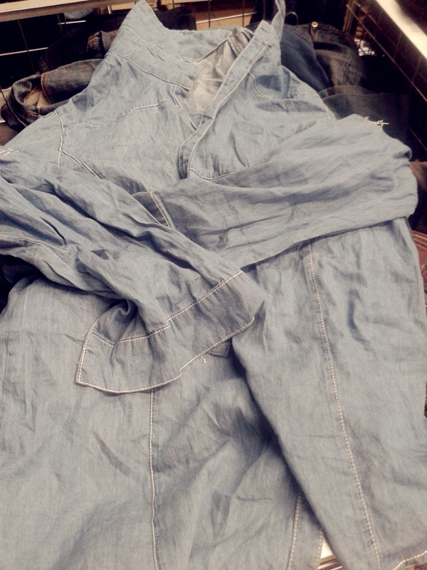 Men used jean shirt