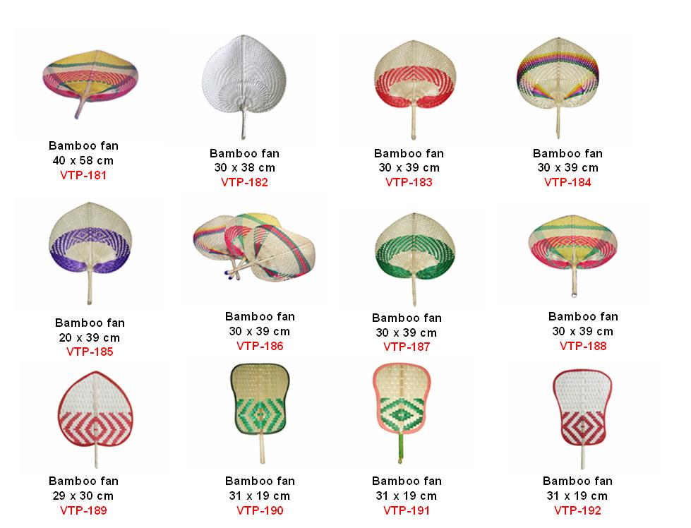 vietnam natural bamboo fan