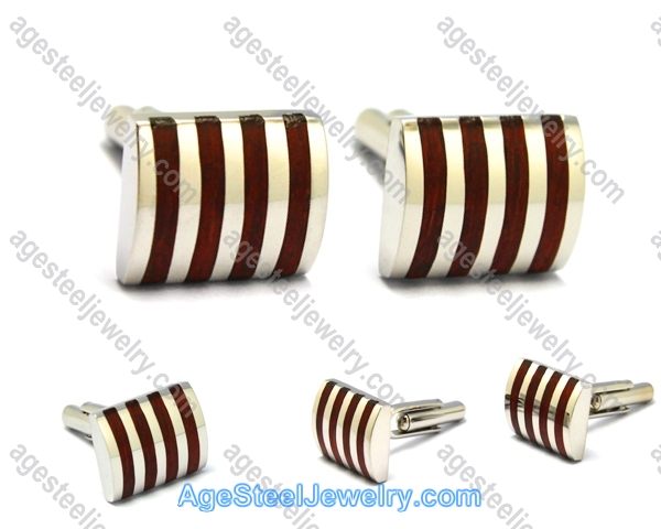 Wood Cufflink C0205