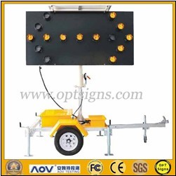 Solar Powed Portable Arrow Board C Size.