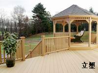 Plastic wood pavilion
