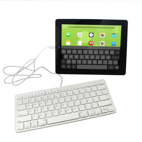 Wired iPad keyboard Lightning connector/30-pin