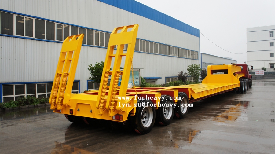 semi low boy truck trailer