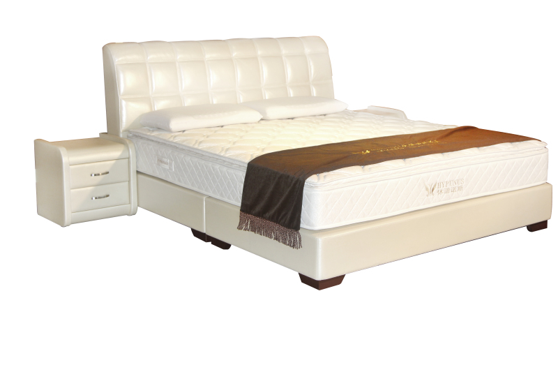 Comfort and Elegance Genuine Leather Bed