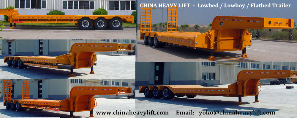 CHINA HEAVY LIFT - 2axle/3axle/4axle Lowbed Trailer