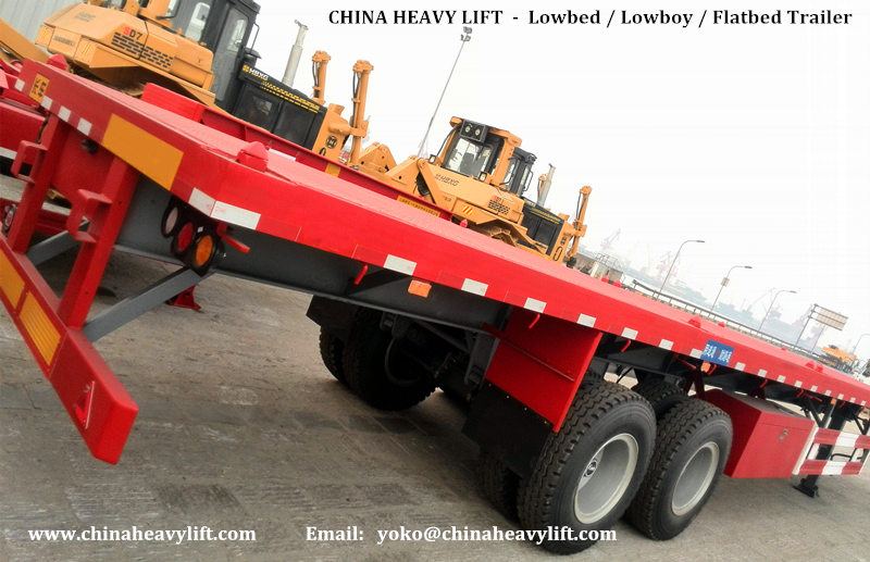 CHINA HEAVY LIFT - 2 axle Flatbed Trailer