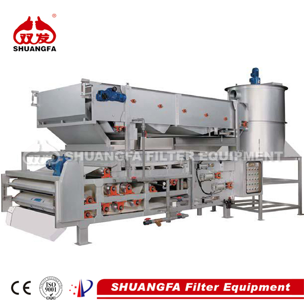 SF belt filter press-sludge dewatering filter press, larger capacity