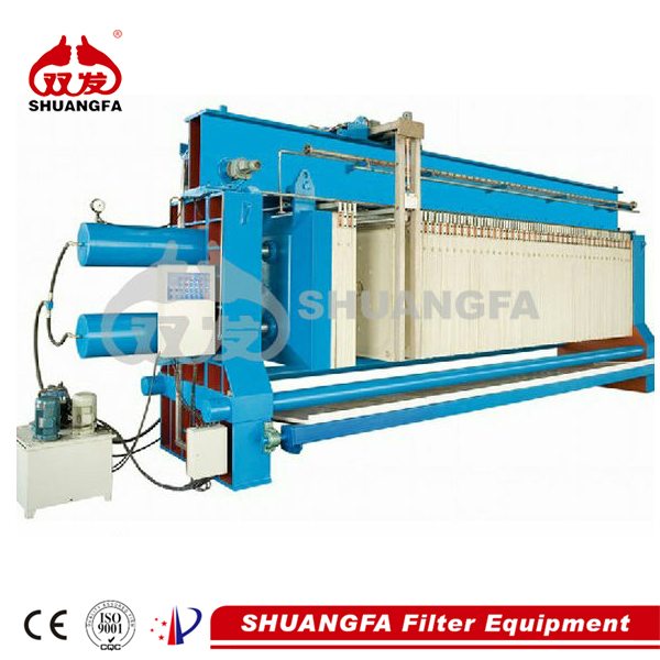 Automatic washing filter press - sludge dewatering machine, better filteration