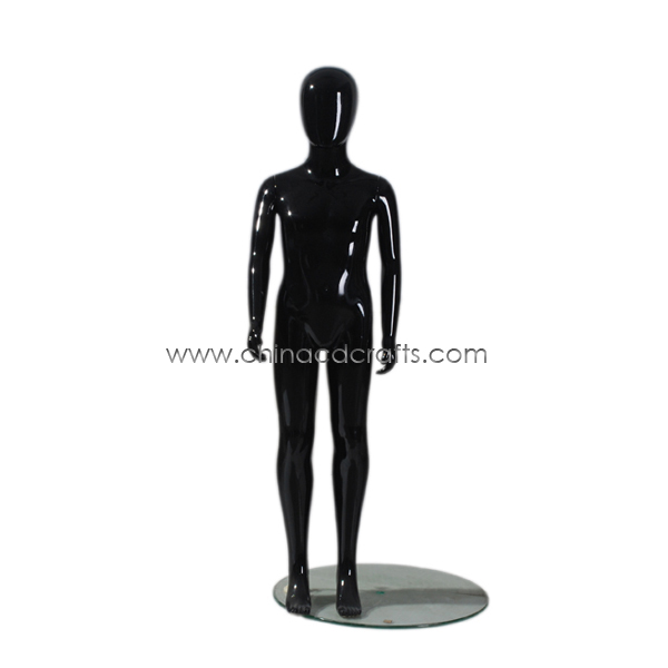 Fashion Full Body Stand Children Mannequin Glossy Black