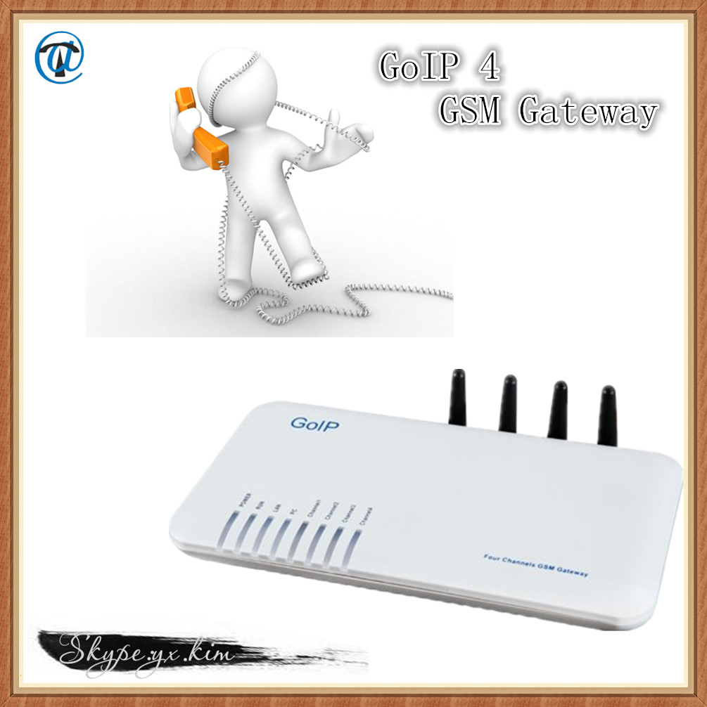 Terminal Call 4 Sim GSM Gateway, GSM Gateway With 4 Sim, 4 Sims GSM VoIP Gateway Support SIP & H.323