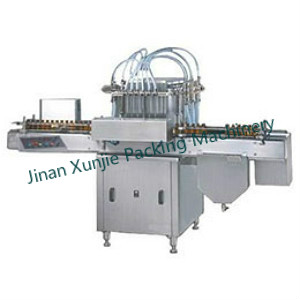 Piston Pump filling machine with 6 nozzles