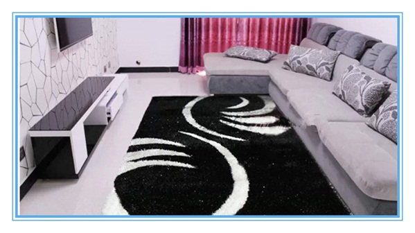 Home and Hotel Hand Made Tufted Pattern Shaggy Carpet