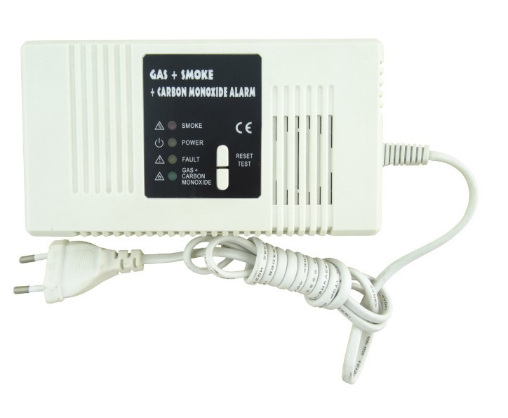 Multi Combustible Gas /CO And Smoke Detector Manufacturers Compound Fire Alarm Detection