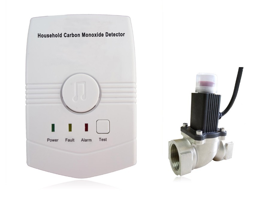 Wireless Independent Carbon Monoxide Gas Detector With Shut-Off Valve Manufacturer China