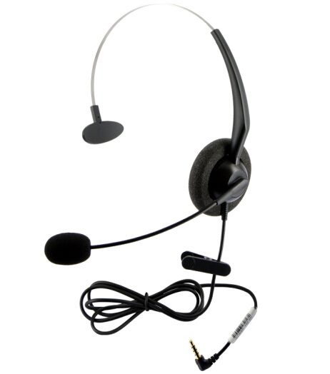 Single Ear Phone Headset With 1.5M Straight Cable,3.5mm Headset Adapter For ipones , HTC