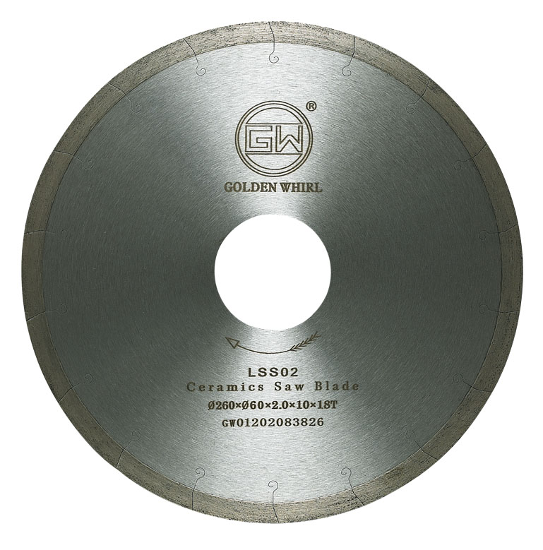 Laser trough Ceramics saw blade 260