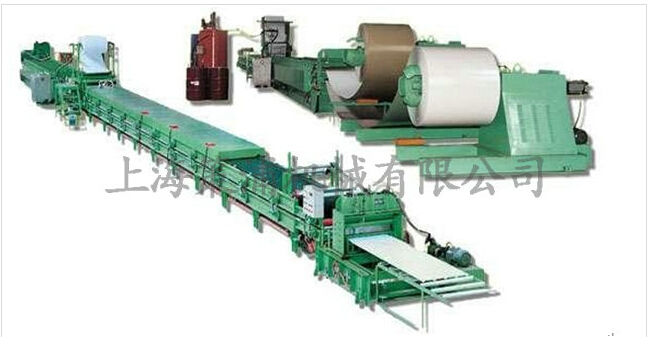 Color steel sandwich panel production line