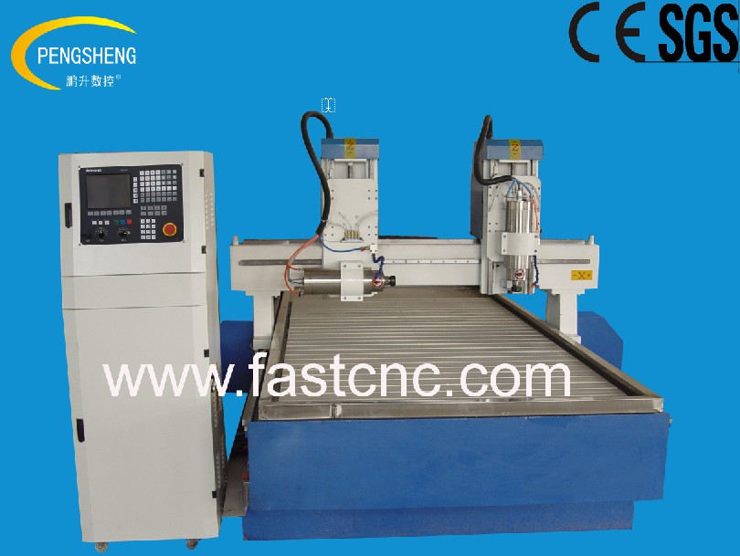 Multi-head stone cnc router
