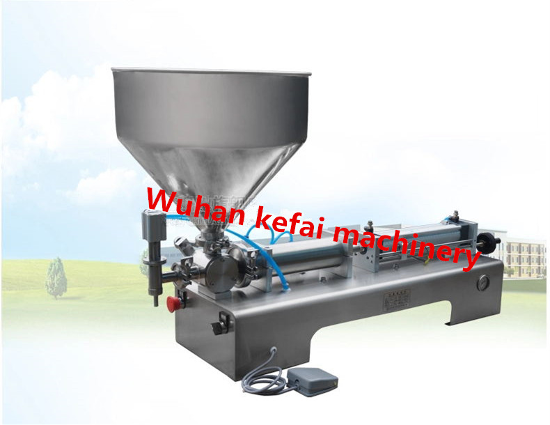 WUHAN KEFAI semi-automatic paste/sauce/jam/cosmetics filling machine