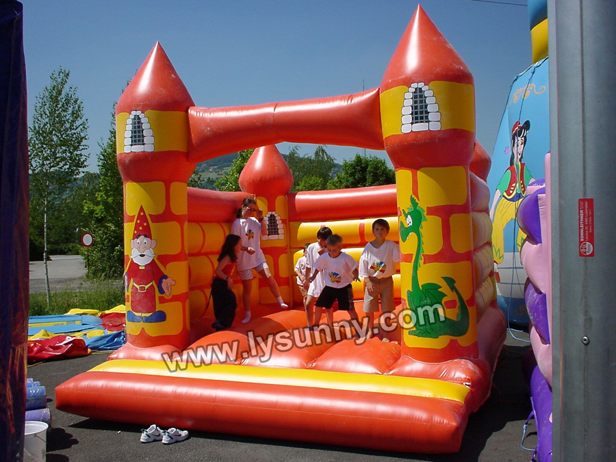 CE proved Inflatable Orange Wall Castle (IB-041)