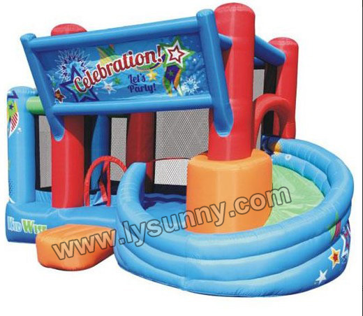 CE proved Inflatable Castle-Party Theme with slide(IB-064)