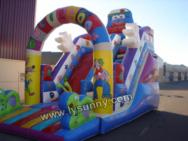 CE proved Inflatable Cartoon colorful Slide (IS-054)