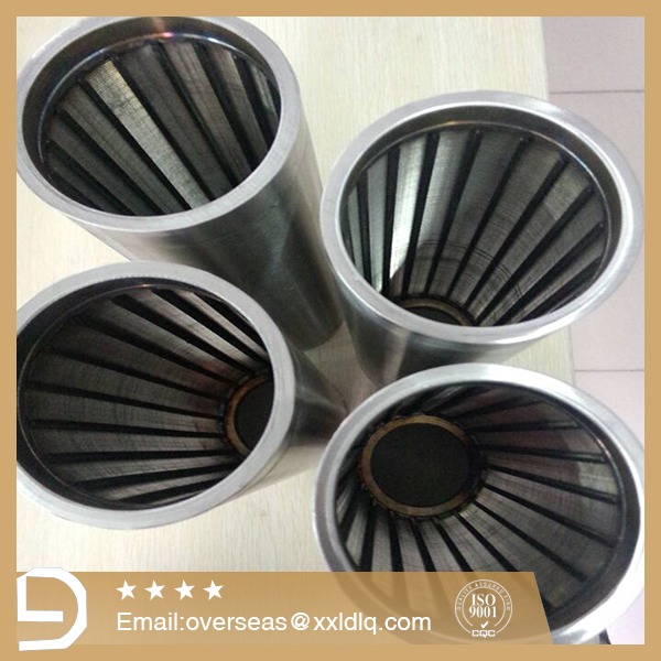 V wire wrap water well screen used for well drilling