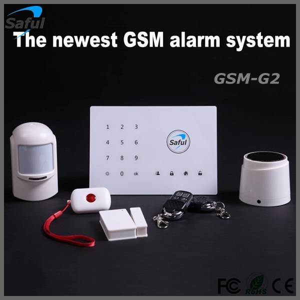 SMS data transmission Android/ IOS APP remote control intelligent wireless home burglar alarm