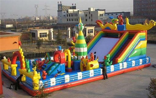CE Certificate 0.55mm PVC tarpaulin inflatable funland(IF-011)