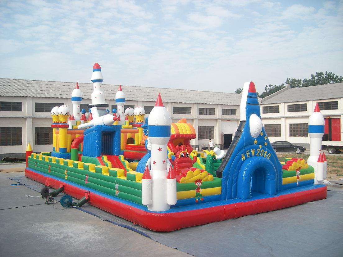 CE Certificate 0.55mm PVC tarpaulin inflatable funland(IF-014)
