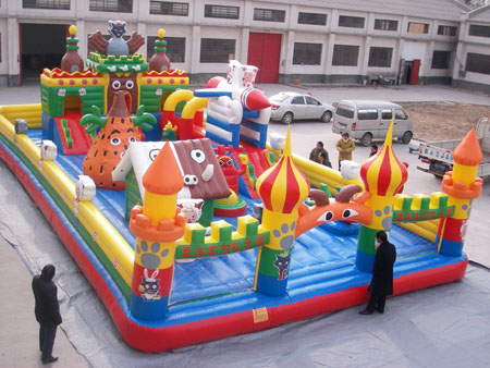 CE Certificate 0.55mm PVC tarpaulin inflatable funland(IF-015)