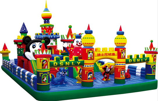 CE Certificate 0.55mm PVC tarpaulin inflatable funland(IF-017)
