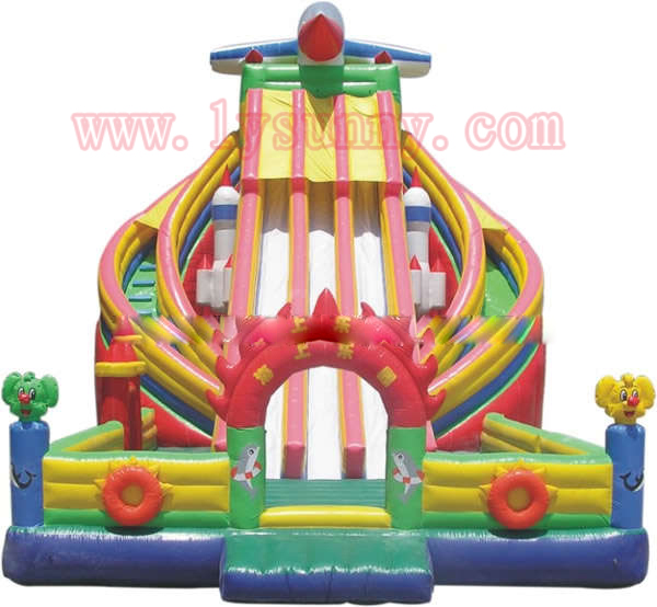 LYSUNNY CE Certificate inflatable funland with big slide(IF-050)