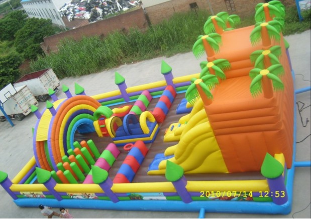 LYSUNNY CE Certificate inflatable funland with big slide(IF-051)