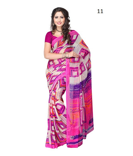 Printed Chiffon Saree